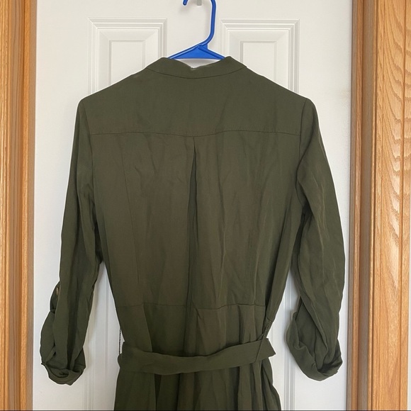 Anthropologie Preston Utility Army Green Jumpsuit Size 6 - Picture 11 of 12